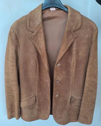 Giacca Vintage anni 70 pelle scamosciata 