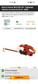 TAGLIASIEPI ELETTRICO BLACK+DECKER