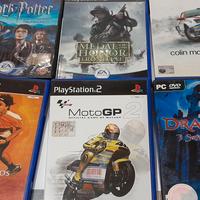 9 vecchi DVD videogiochi playstation 2 e PC 