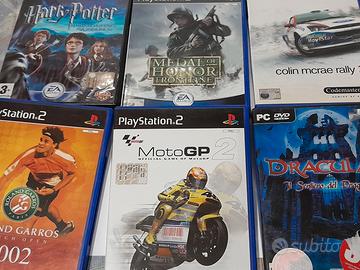 9 vecchi DVD videogiochi playstation 2 e PC 