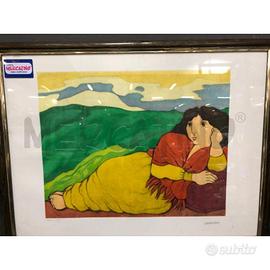 LITOGRAFIA CANTATORE DONNA STESA