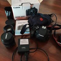 Canon eos 600d + accessori e 2 obiettivi