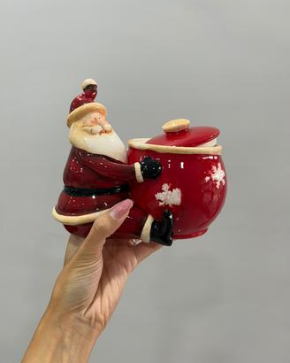 Zuccheriera con Babbo Natale