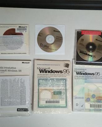 Microsoft Windows 95, 98, Office Pro 2003 nuovi