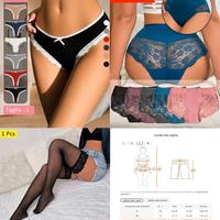 LOTTO BIANCHERIA INTIMA DONNA 12 PEZZI + CALZE