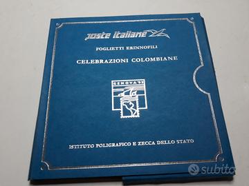 Foglietti erinnofili celebrazioni colombiane 1992