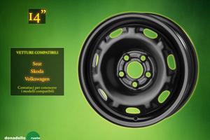 Cerchio in Acciaio 14" Polo, Ibiza, Fabia