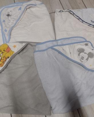  4 accappatoio triangolo neonato 