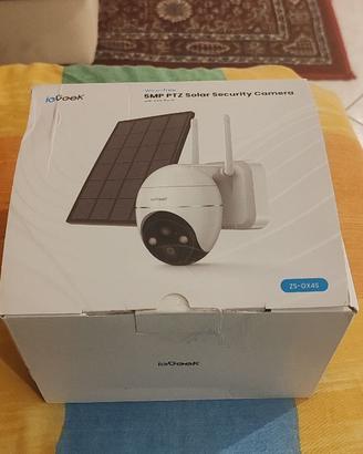 Telecamera WiFi ioGeek 5MP pannello solare sensore