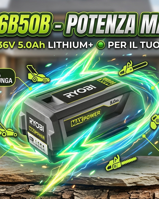 batteria Ryobi 36V Litio 4 Ah Super Power