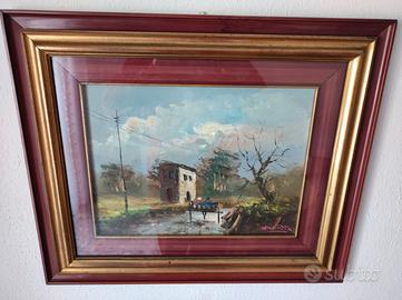 Originale dipinto olio su tela  autore MAROTTA