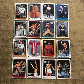 16 trading cards Merlin WWF 1991 wrestling