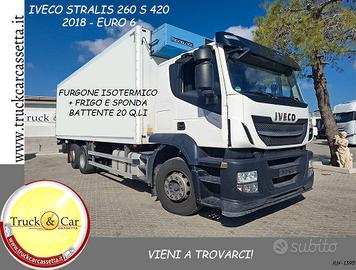 IVECO STRALIS 260S420-2018-ISOTERMICO+FRIGO E SPON