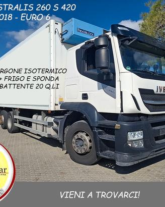IVECO STRALIS 260S420-2018-ISOTERMICO+FRIGO E SPON