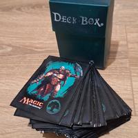 Mazzo 60 carte MTG Magic Foresta con porta mazzo