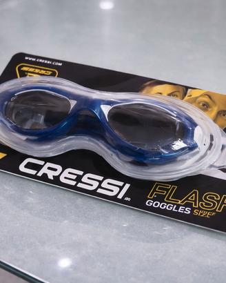 Cressi Flash: Occhialini Nuoto Compact Anti-UV