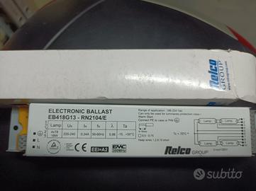 Reattore per accensione plafoniere 4 neon T8 relco