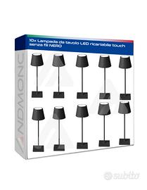 10 pezzi Lampada da tavolo LED ricariabile touch