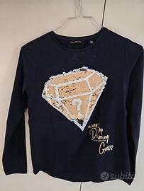 Maglia Guess nera/oro 12 anni