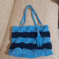borsa donna blu e azzurra 