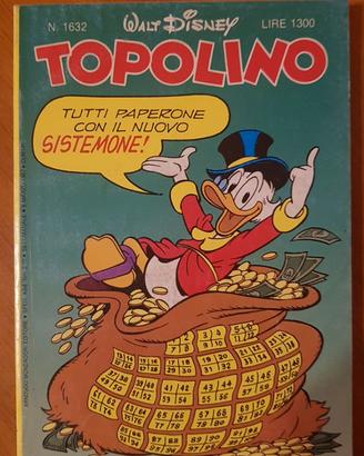 Topolino libretto Disney n.1632 del 08 Marzo 1987