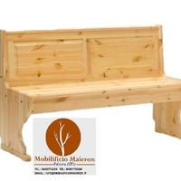 Panche Pub Birreria Cod 605 In Legno Con Schienale