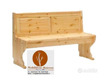 Panche Pub Birreria Cod 605 In Legno Con Schienale