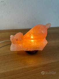 Lampada di Sale dell'Himalaya a Forma di Coniglio