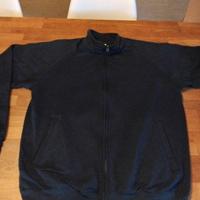 3 felpe nere cerniera  lnga tg L fruit of the loom