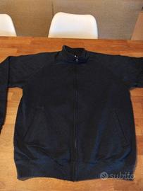 3 felpe nere cerniera  lnga tg L fruit of the loom