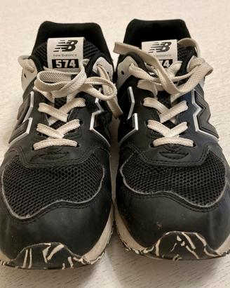 New Balance 574 nere taglia 37