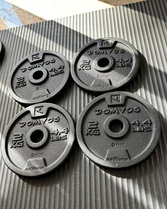 4 pesi da 2kg Domyos