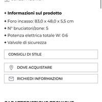 Piano cottura glem gas