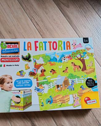 Gioco educativo "La Fattoria" metodo Montessori