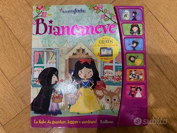 Libro cartonato e sonoro “Biancaneve ascoltafiabe”