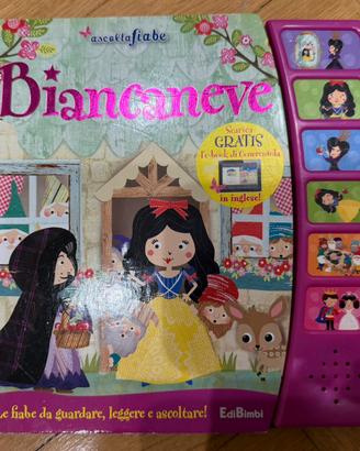 Libro cartonato e sonoro “Biancaneve ascoltafiabe”