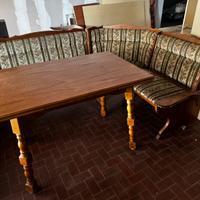 Tavolo allungabile con panca