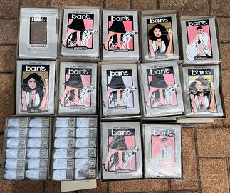 Stock di 150 pezzi di calze e collant Bant