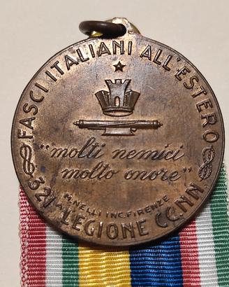 Medaglia 321 Legione CCNN italiani all' estero AOI