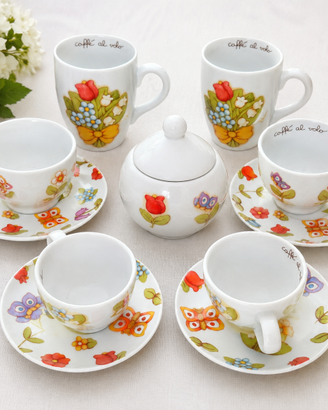 Set  6 pezzi  ceramica THUN Country “Caffè al Volo