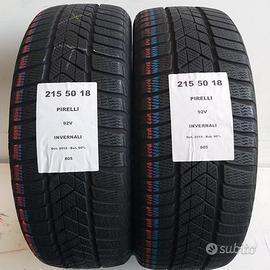 2 gomme 215 50 18 pirelli a805