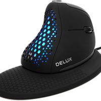 DeLUX Mouse Verticale Con Filo, Mouse Ergonomico c