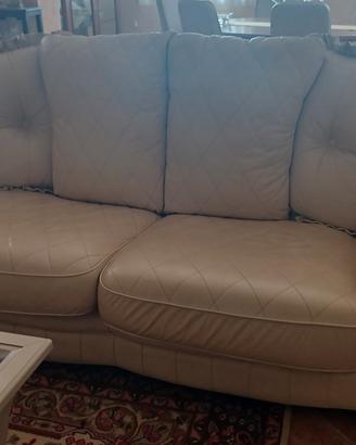 salotto in vera pelle 