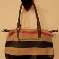 Borsa a righe da donna 
