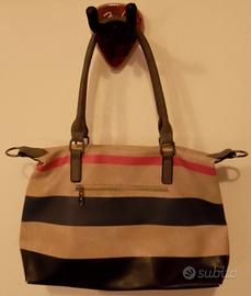 Borsa a righe da donna 