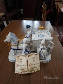 carrozza con cavalli ceramica icw