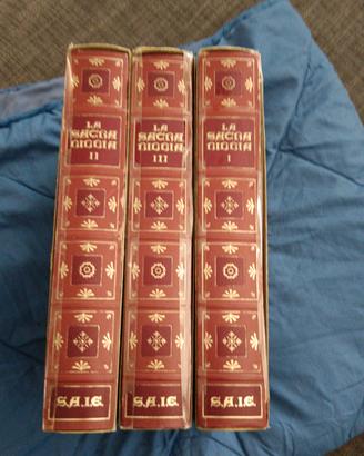 la sacra bibbia illustrata  3 vol s.a.i.e. 1975