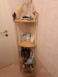 ripiano multiuso in ferro e bambu