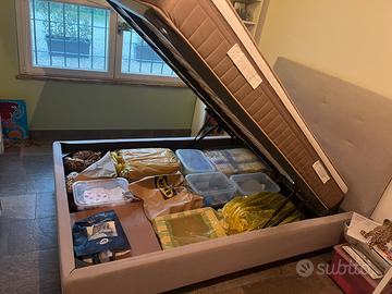 Letto una piazza e mezzo più materasso