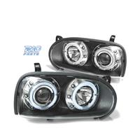 FARI VOLKSWAGEN VW GOLF 3 ANGEL EYES NERI
